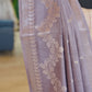 Dusty Lavender Banarasi Saree