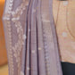 Dusty Lavender Banarasi Saree