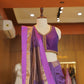 Purple Silk Banarasi Saree