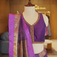 Purple Silk Banarasi Saree
