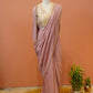 Blush Pink Pure Munga Silk Saree