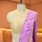 Lavender Whisper Leheriya Silk Saree