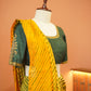 Golden Meadow Leheriya Silk Saree