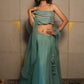 Aqua Mist Organza Lehenga