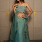Aqua Mist Organza Lehenga