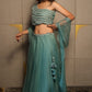 Aqua Mist Organza Lehenga