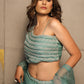 Aqua Mist Organza Lehenga