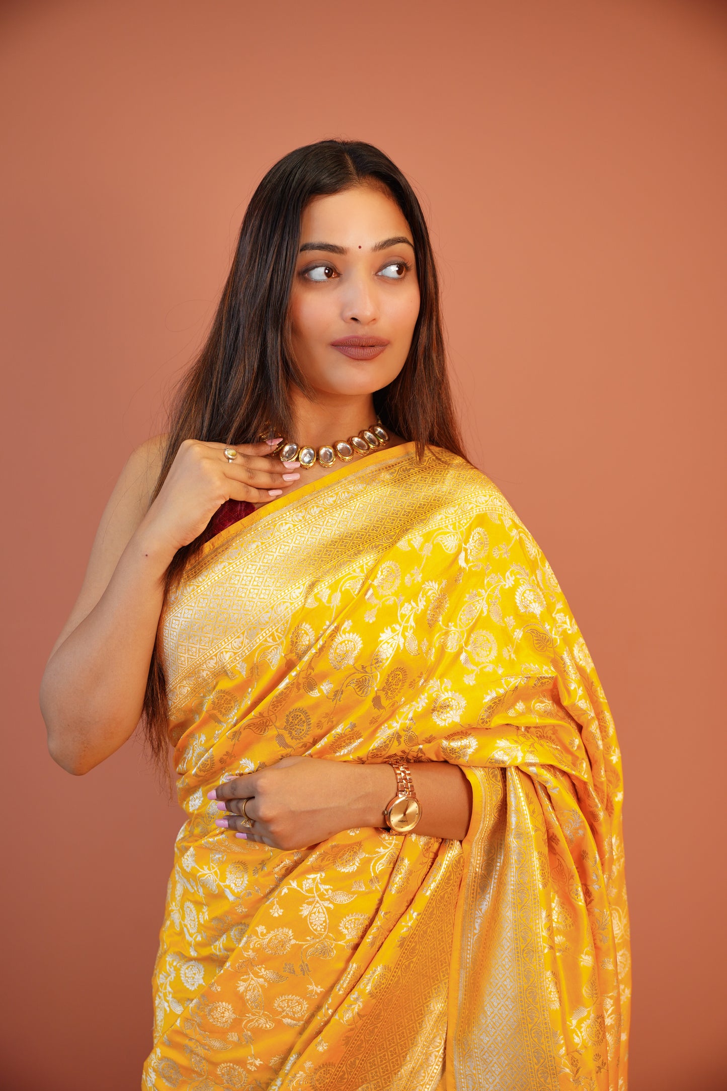 Surmayi Banarasi Silk Saree