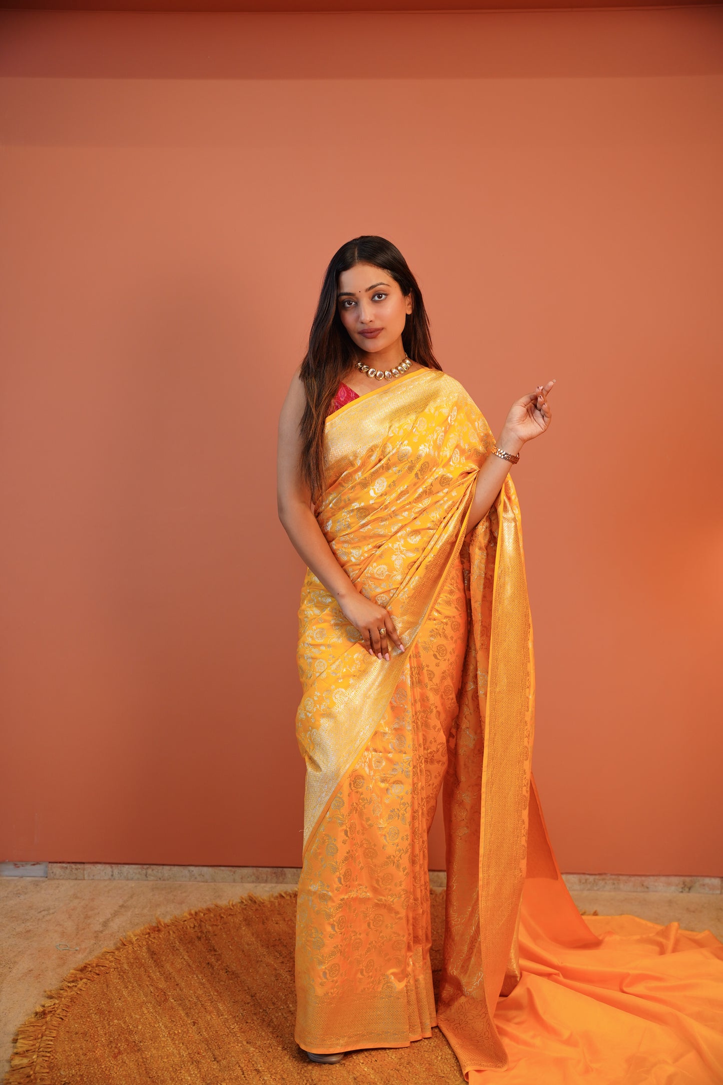 Surmayi Banarasi Silk Saree