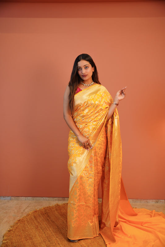 Surmayi Banarasi Silk Saree