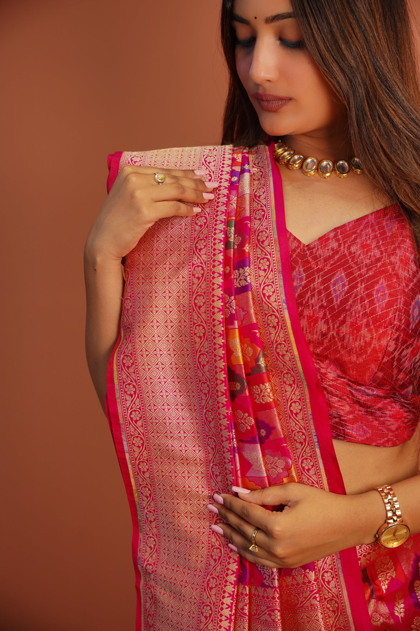 Gulnaar Banarasi Rankat Saree