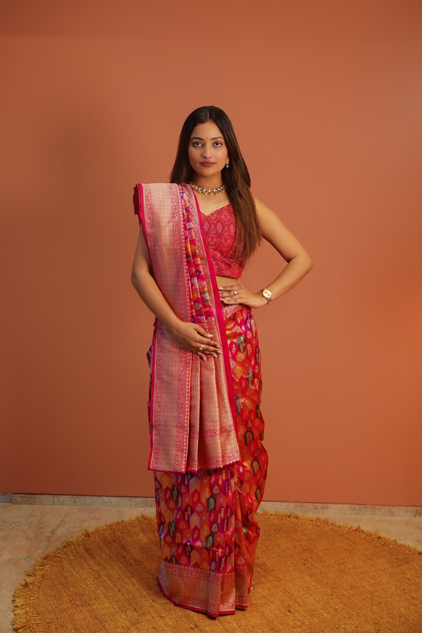 Gulnaar Banarasi Rankat Saree