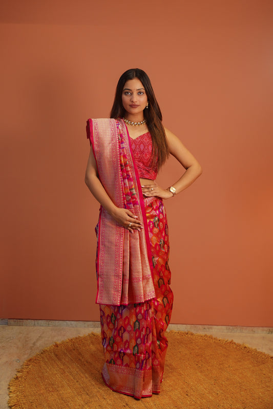 Gulnaar Banarasi Rankat Saree