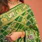 Panna Banarasi Bandhej Saree