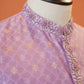 Lavender Bhagalpuri Cotton Silk Kurta