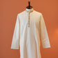 Ivory Bhagalpuri Cotton Silk Kurta