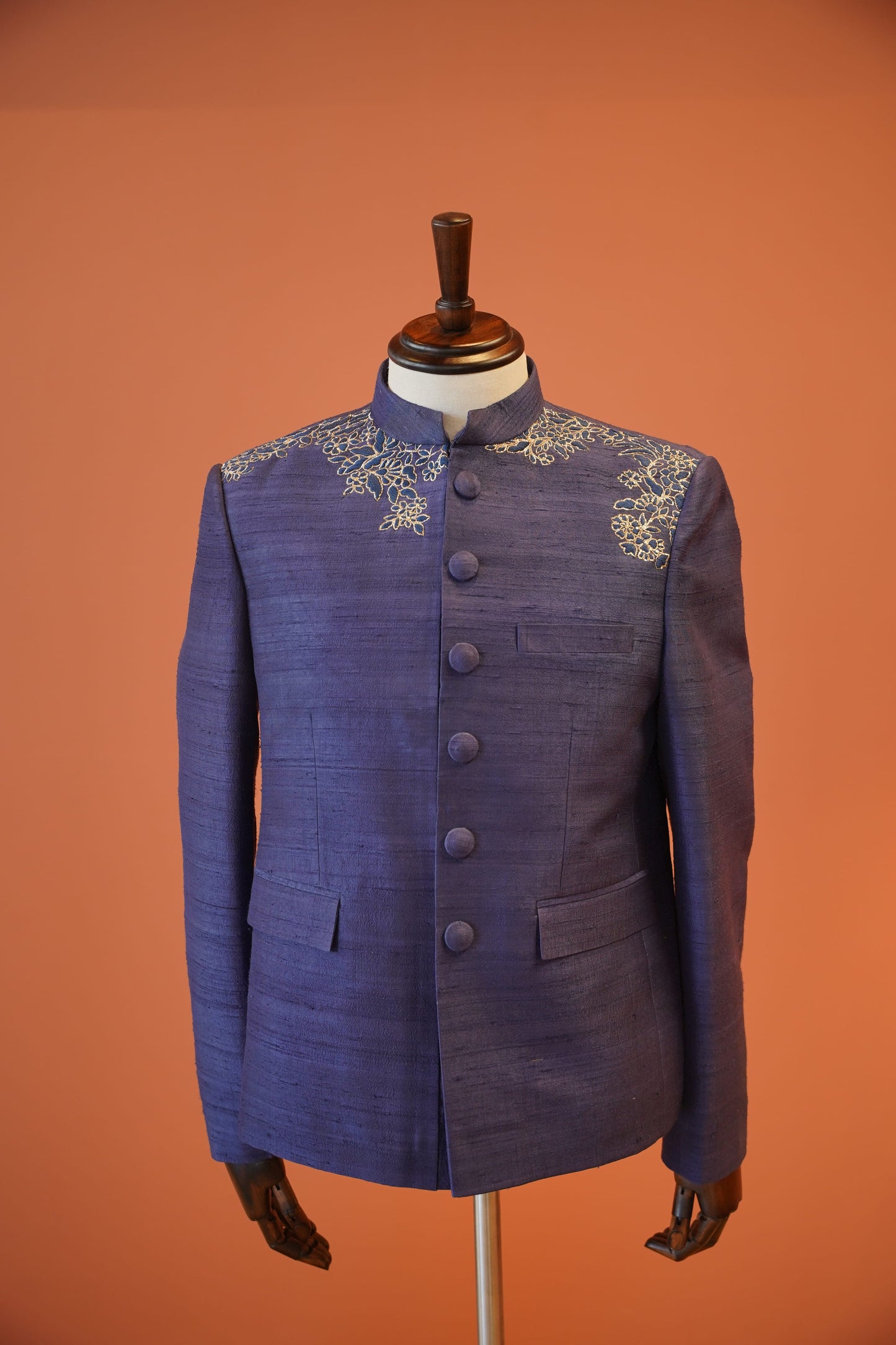 Royal Blue Zardosi Jacket