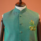 Emerald Green Classic Nehru Jacket