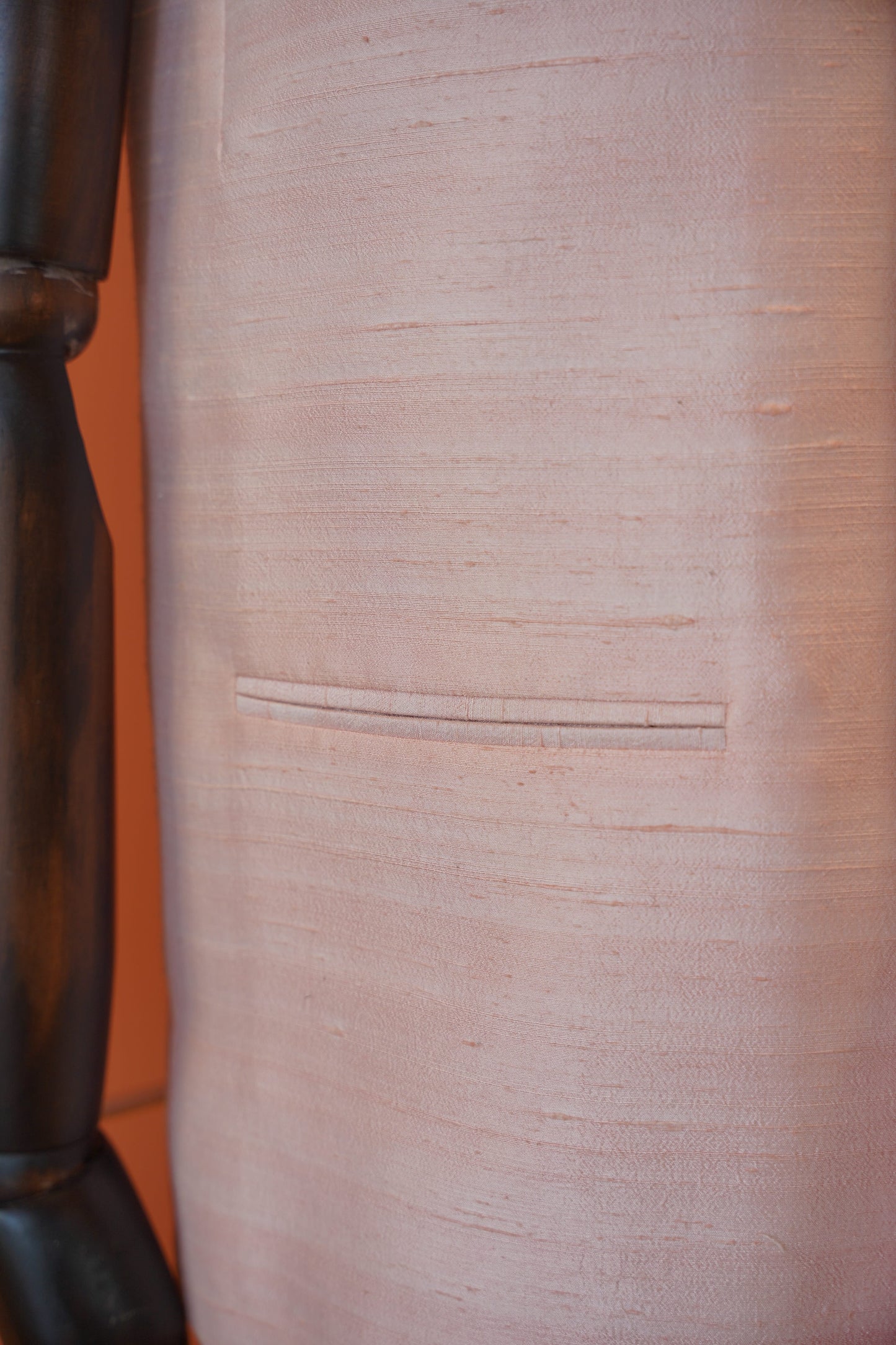 Classic Beige Matka Silk Nehru Jacket