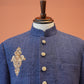 Blush Parsi Embroidered Nehru Jacket