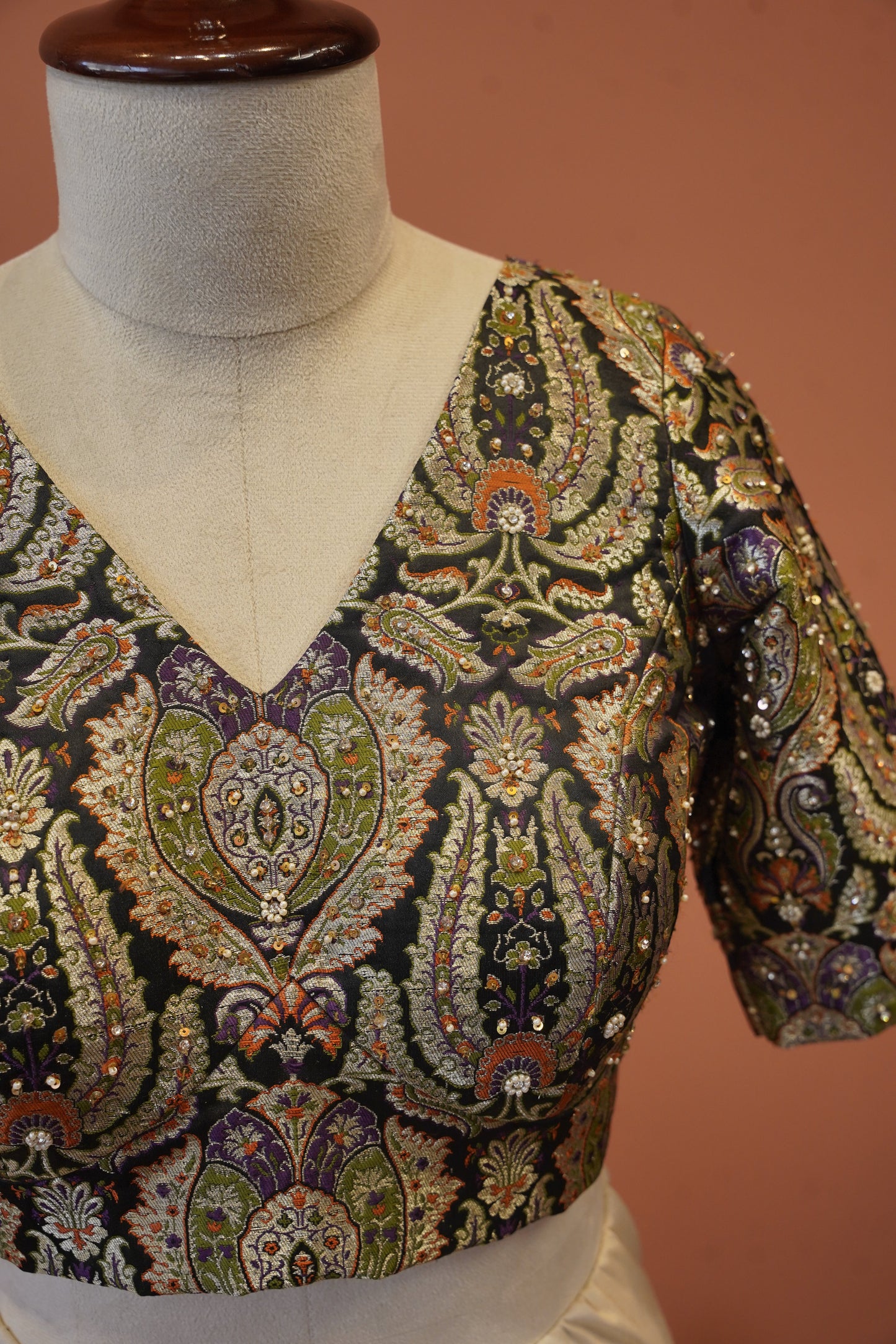 Kaala shahi banarasi Blouse