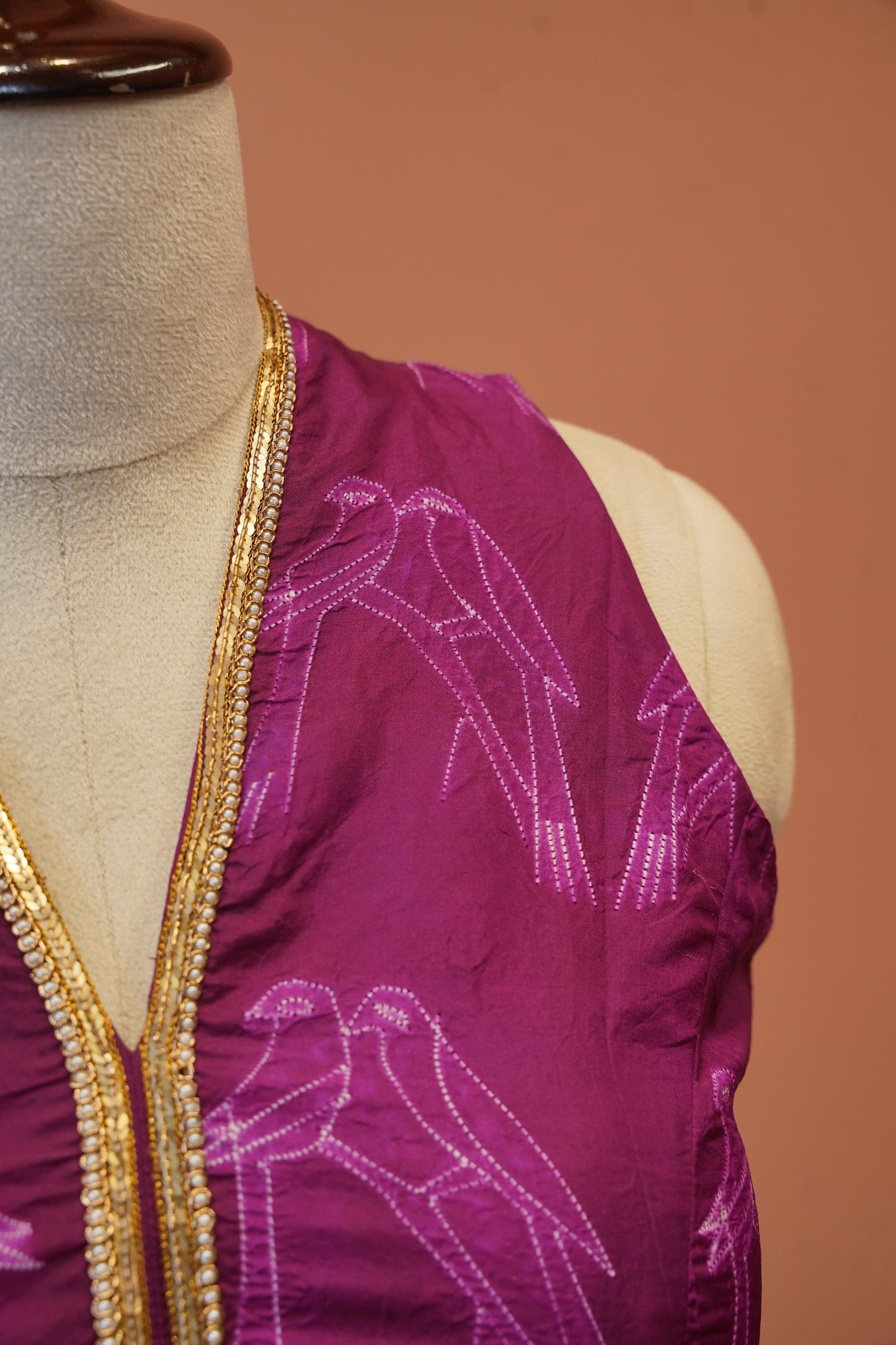 Shibori magenta Blouse