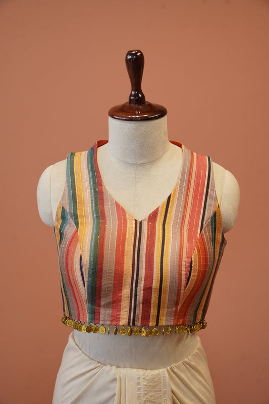 Rangrekha Coin Tassel Blouse
