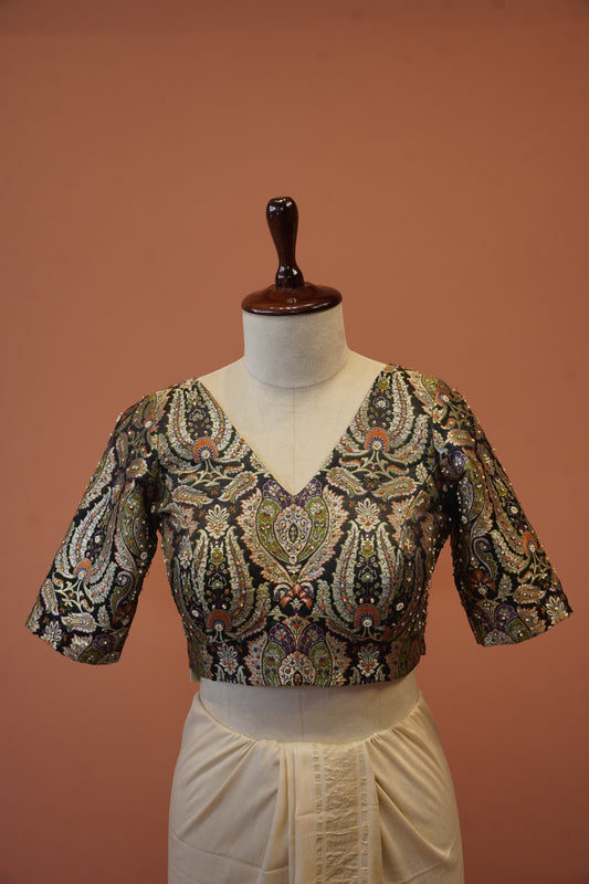 Kaala shahi banarasi Blouse