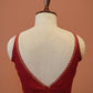 Red silk lace Blouse