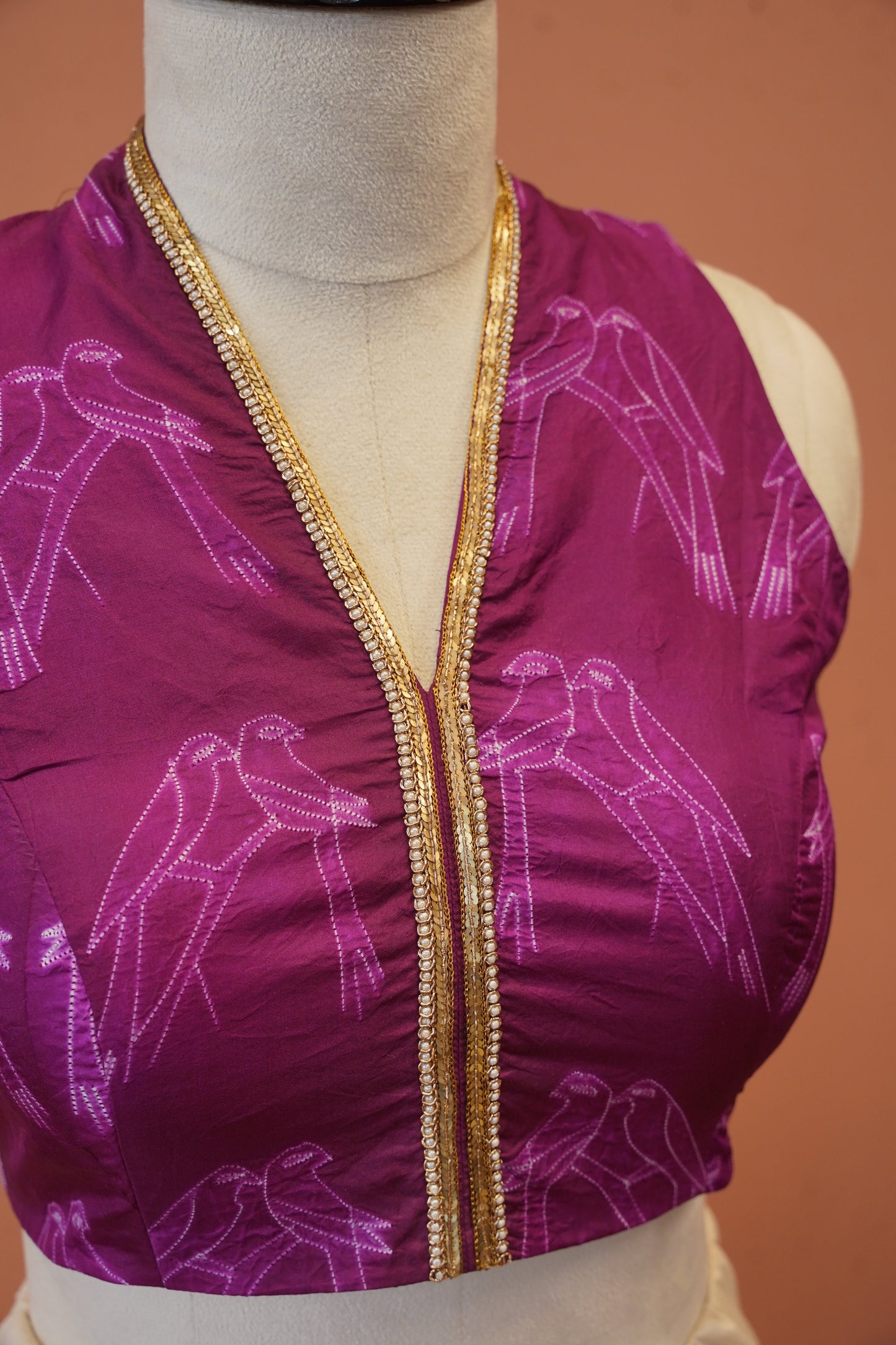 Shibori magenta Blouse