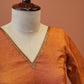 Madhur Copper V-neck Blouse