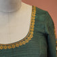 Sage Raw Silk Blouse