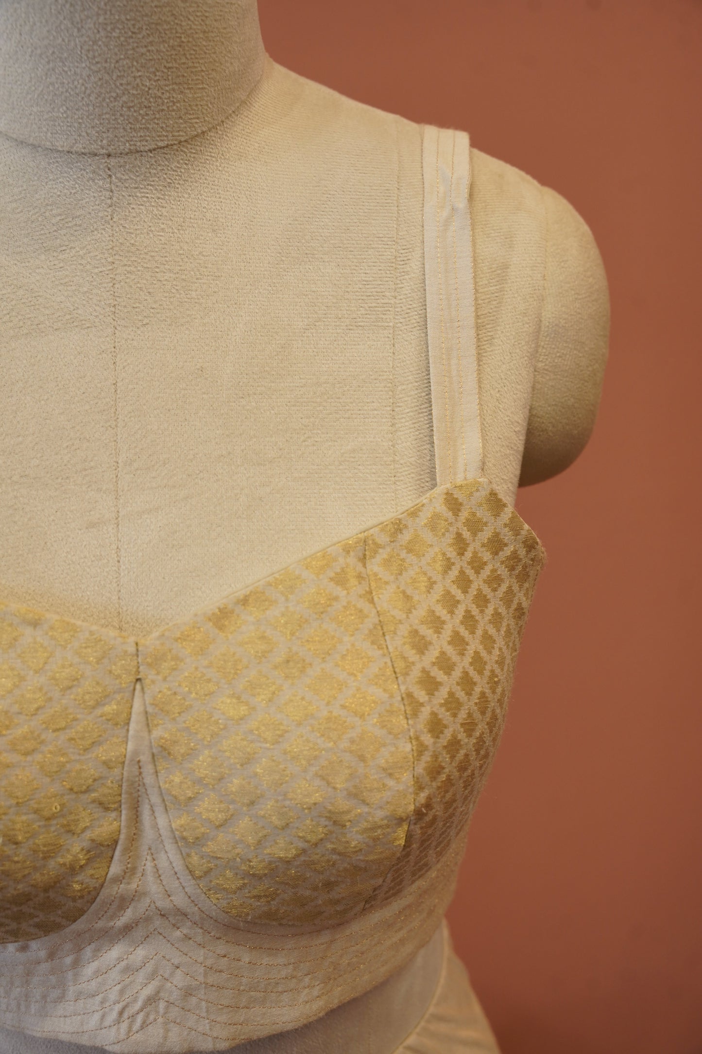 Ivory Banarasi Blouse