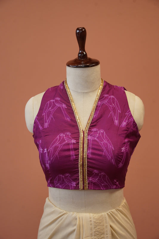 Shibori magenta Blouse