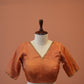 Madhur Copper V-neck Blouse