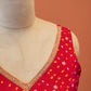 Gulnaar Bandhej V-neck Blouse