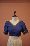 Blue Silk Blouse
