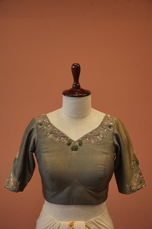 Olive Zardosi Blouse