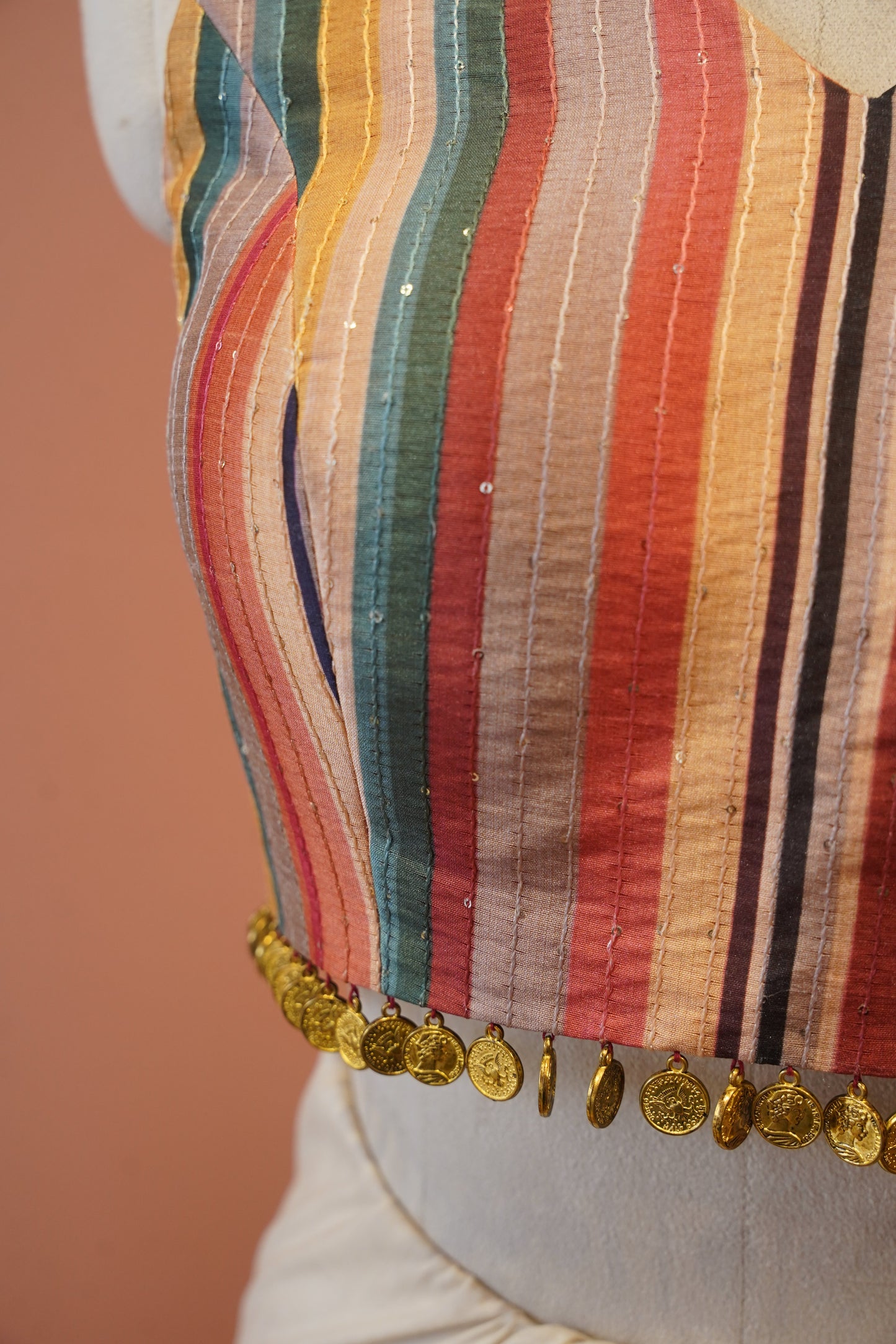 Rangrekha Coin Tassel Blouse