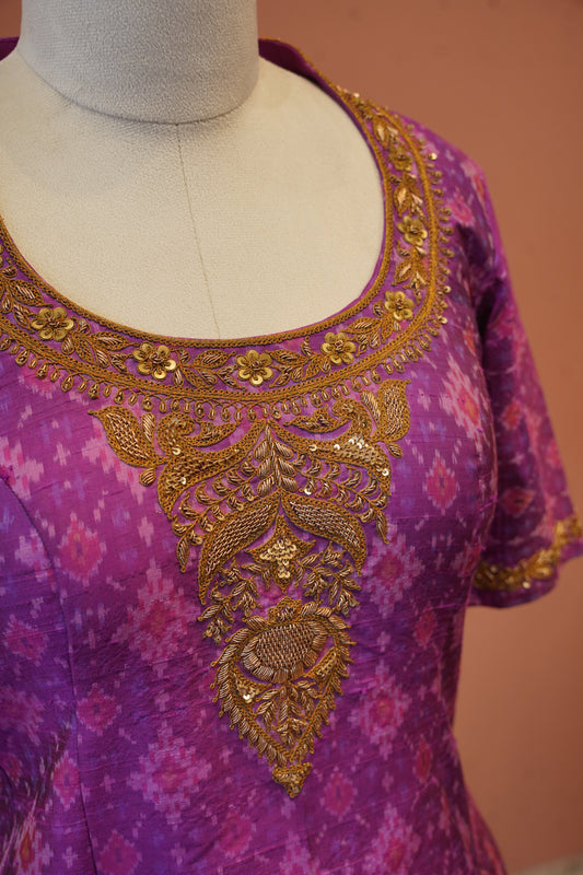 Pink patola Blouse