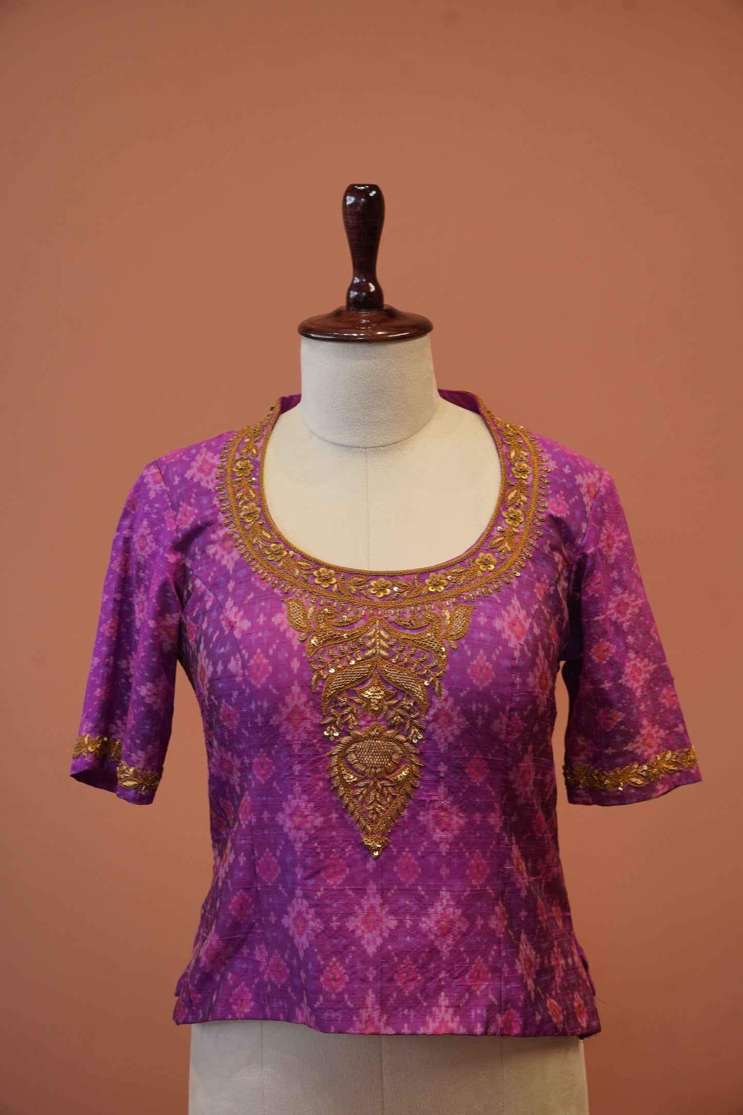 Pink patola Blouse