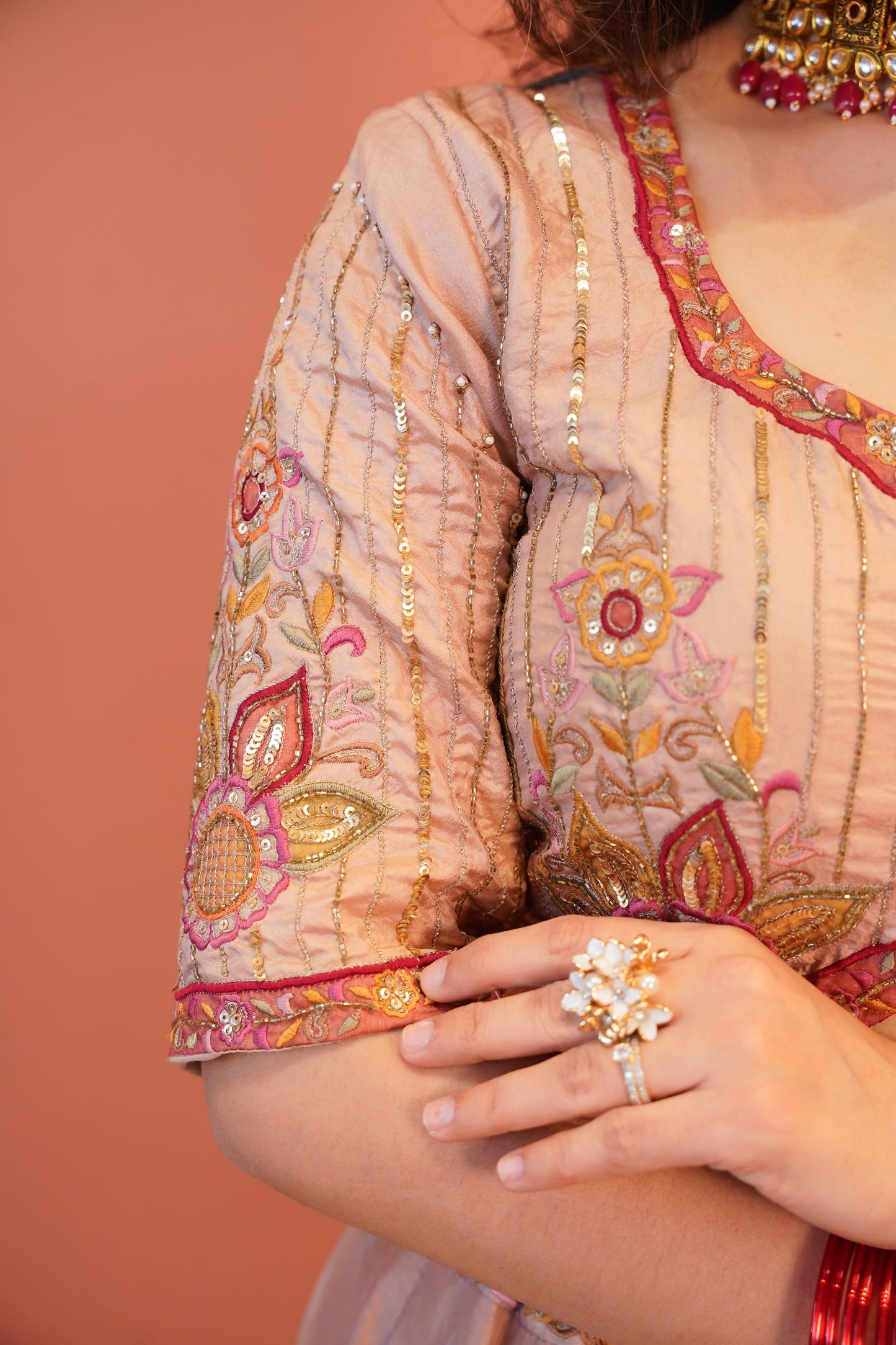 Surkh Saaz Lehenga