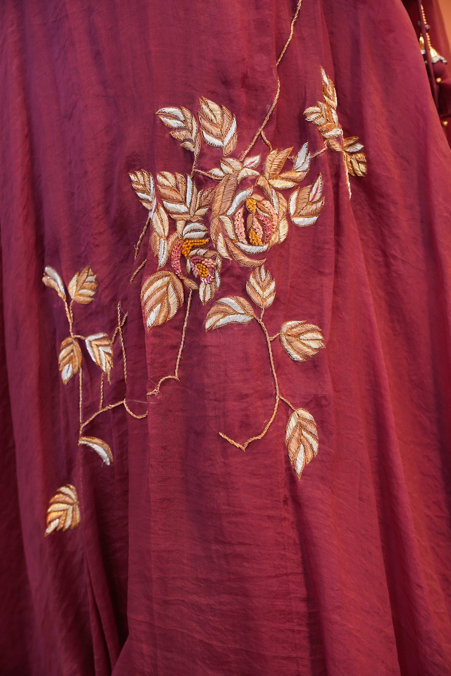 Wine Vanya Lehenga