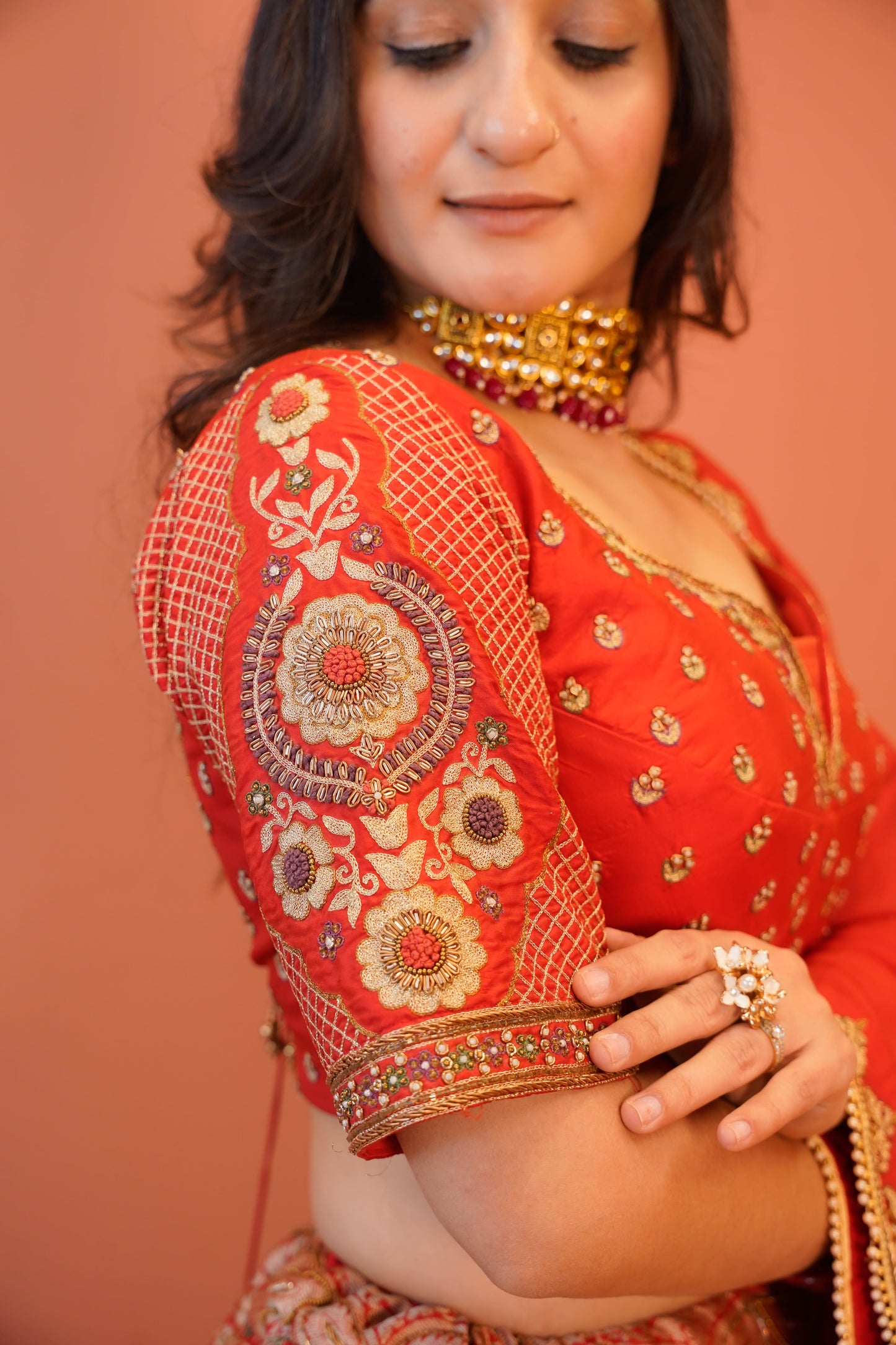 Laal mehfil Lehenga