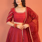 Maroon raabta Lehenga