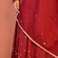 Maroon raabta Lehenga