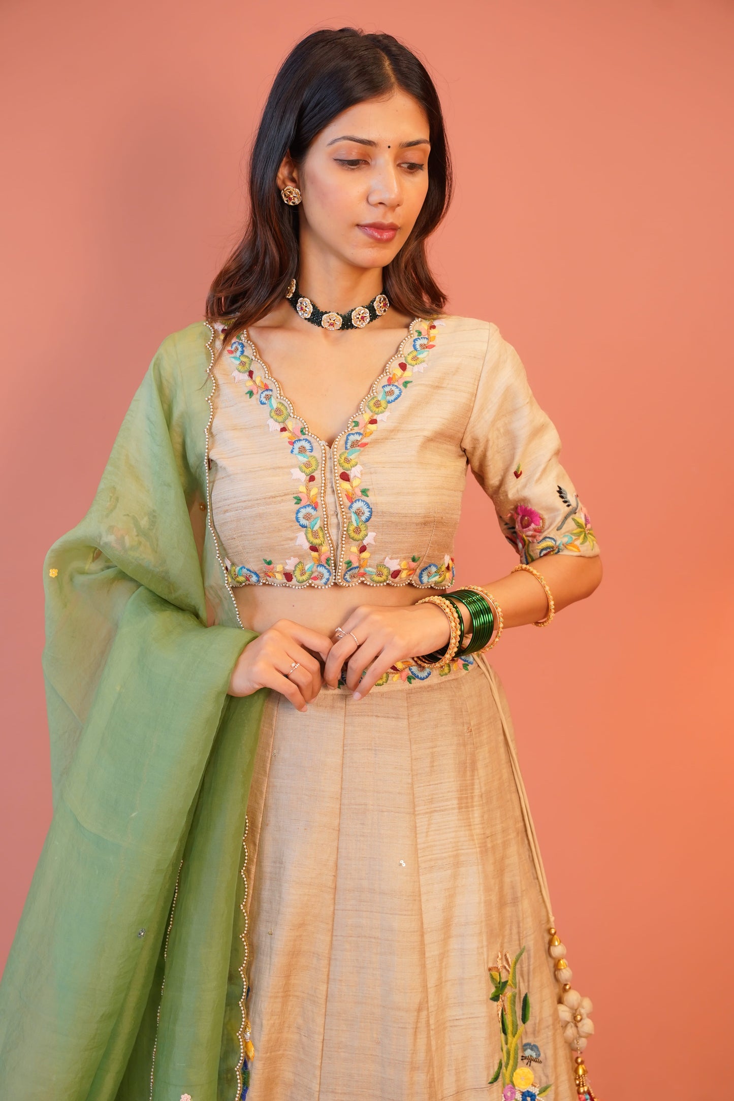 Mitti Gulrang Lehenga