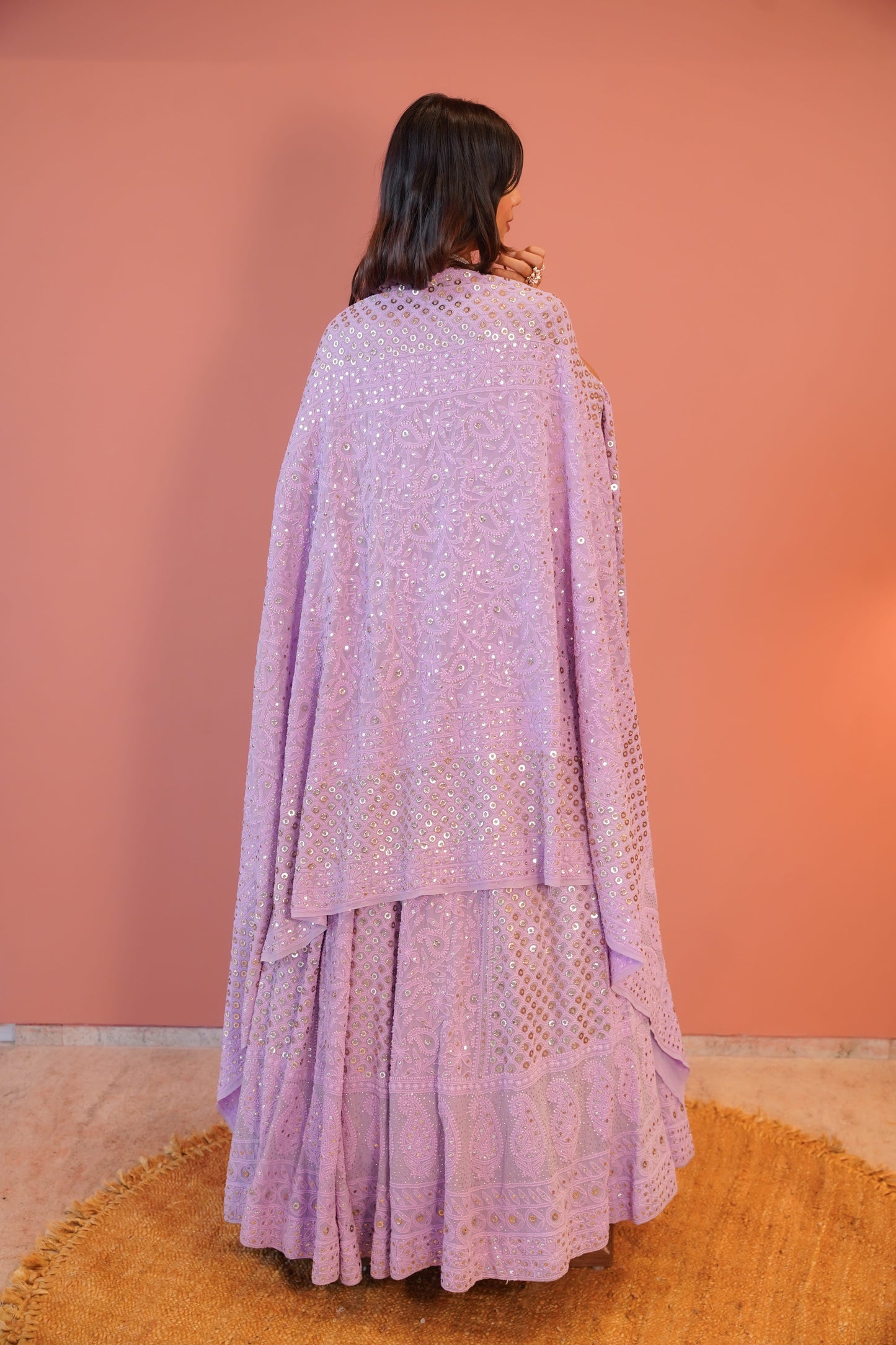 Lilac Sitara Lehenga