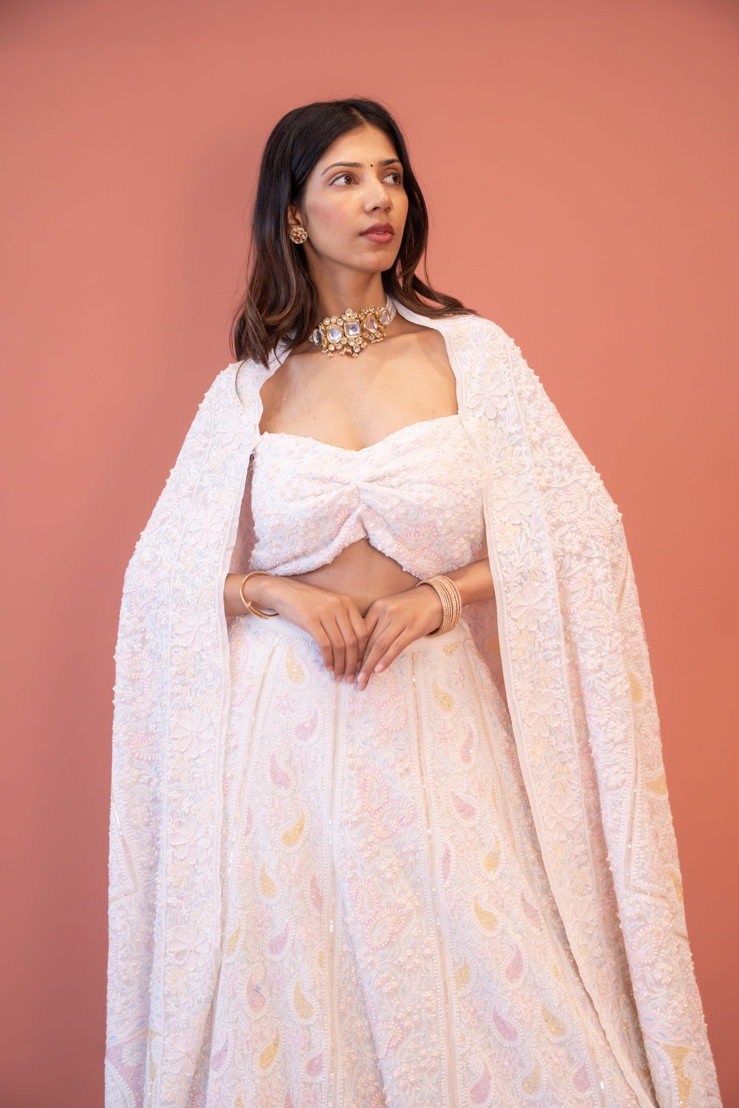 Ivory Aafreen Lehenga