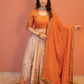 Kesariya Aabha Lehenga